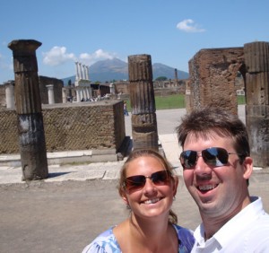 Image of Mark & Julie at Pompeii