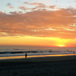 The last sliver of sun setting from Manuel Antonio Beach