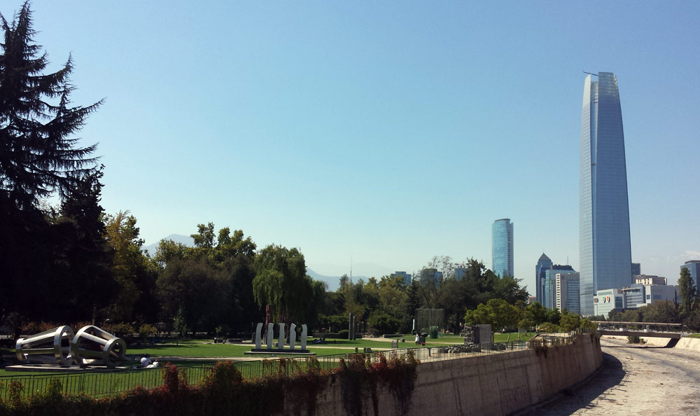 Image of Santiago skyline.