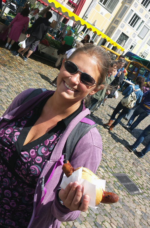 Image of Visiting a Wurst Stand in Freiburg