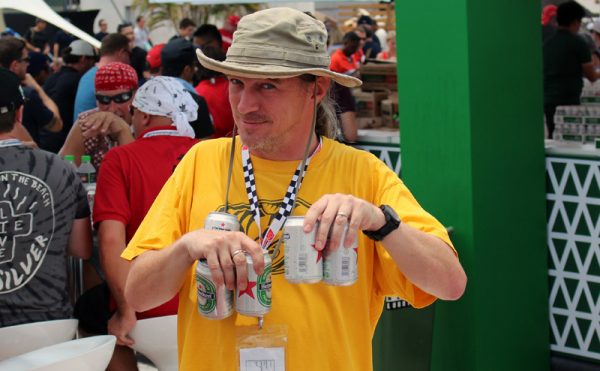 Image of David and beer at Sepang