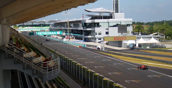 Image of Front stretch of Sepang during F1 practice