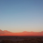 At sunset the mountains east of San Pedro made it look as if you were on Mars...except for the tree...and the telephone poles.