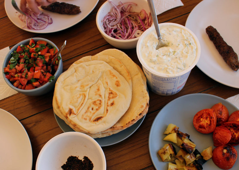 Recipes from the Road: Turkish Adana Kebab Platter